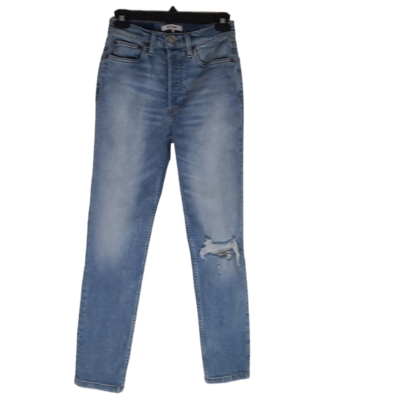 Re/Done 90s Highrise Ankle Crop Blue Jeans 26 NWT - Picture 1 of 8